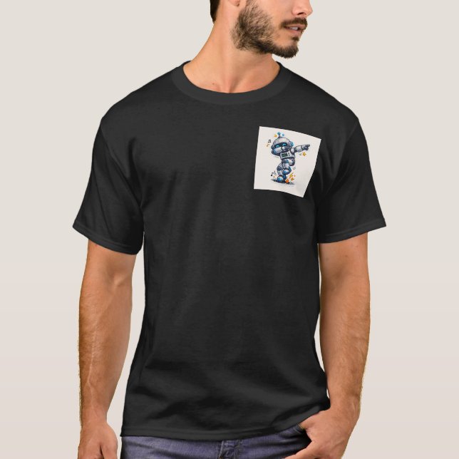 Robo-Groove: The Dancing Droid Sticker T-Shirt (Vorderseite)