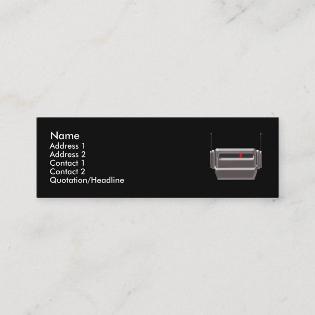 Robo HauptVisitenkarte Mini Visitenkarte (Vorderseite)