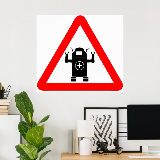 Robo Medic Sign Medical Care Poster (Von Creator hochgeladen)