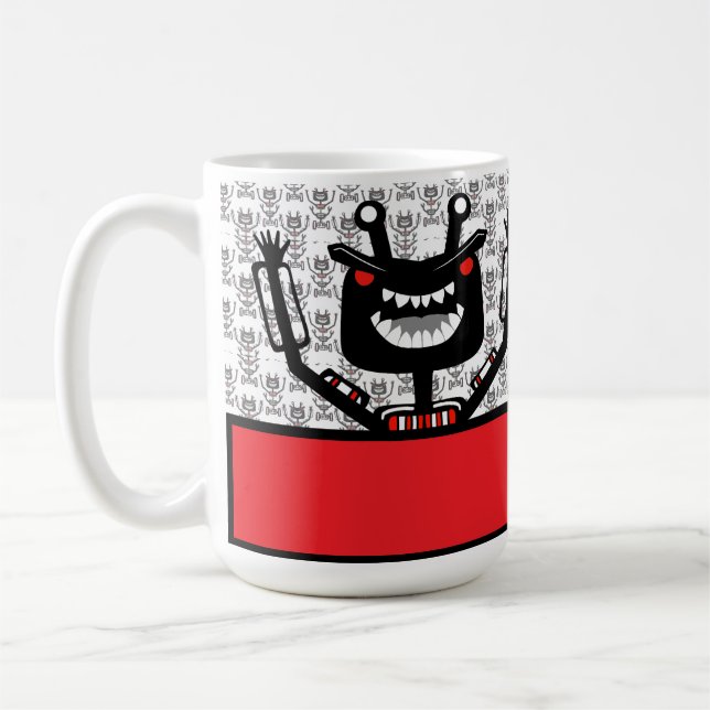 Robo Monster T - Shirt Kaffeetasse (Links)