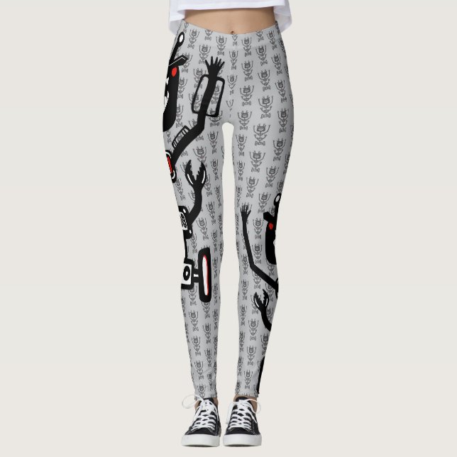 Robo Monsters Leggings (Vorderseite)