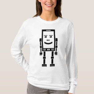 Robo Phone - Schwarz T-Shirt