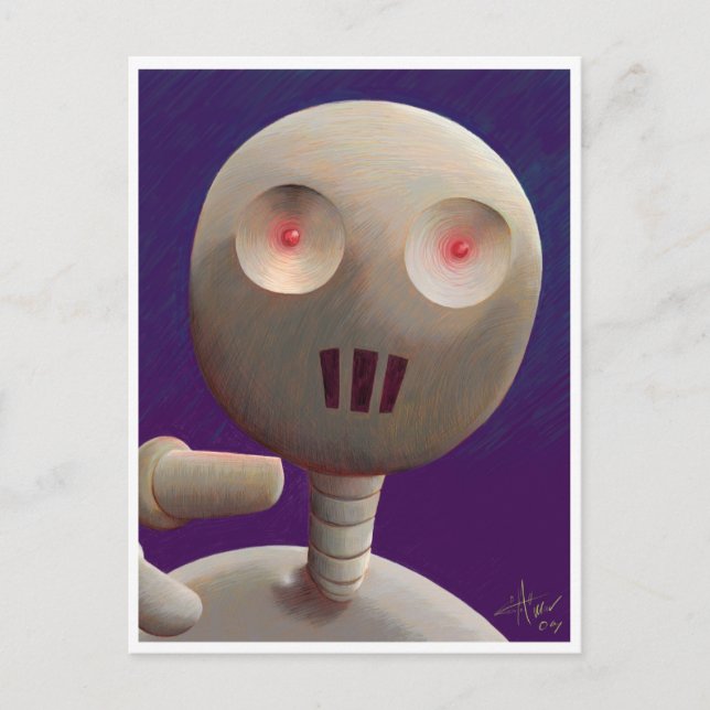 Robo Postcard Postkarte (Vorderseite)