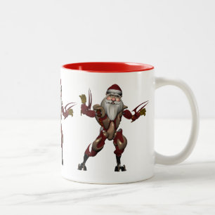Robo Santa Zweifarbige Tasse