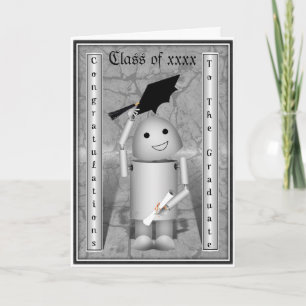 Robo-x9-Abschluss - Kappen bei Feier abbrechen Karte