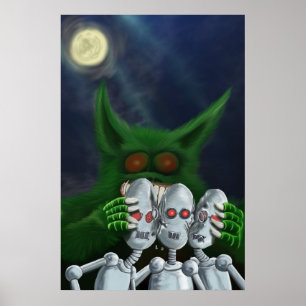 Robo Zertrümmern-Druck Poster