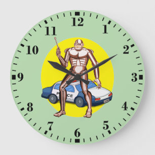 Robocop Große Wanduhr