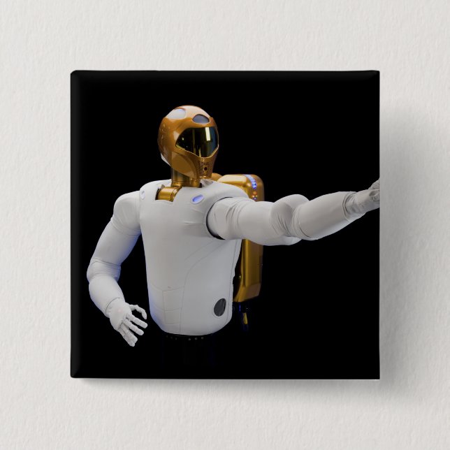 Robonaut 2, ein geschickter, humanoider Astronaute Button (Vorderseite)