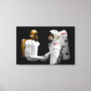 Robonaut 2, ein geschicktes, Humanoidastronaut Hel Leinwanddruck