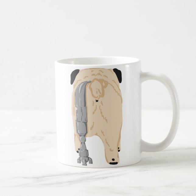 RoboPug Tasse (Rechts)