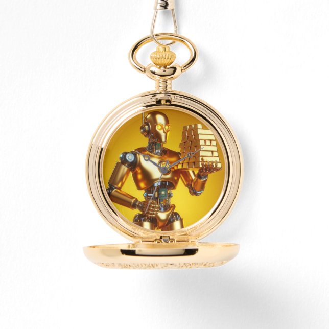 Robor no robot con oro armbanduhr (Vorderseite)