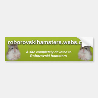 Roborovskihamsters - Autoaufkleber 2