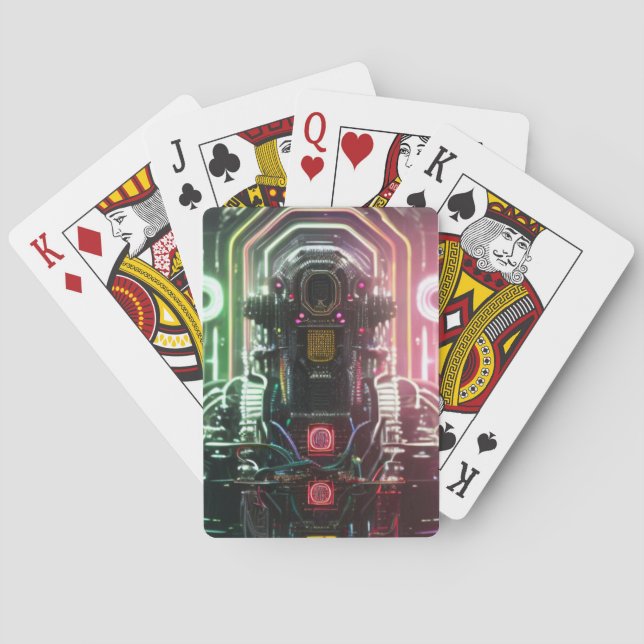 Robot 1 Poker Spielkarten (Rückseite)