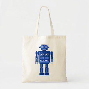 Robot 270620/010 - Navy Blue and White Tote Bag Tragetasche