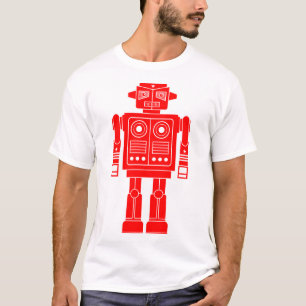 Robot 270620/010 - Roter und Weißer T - Shirt