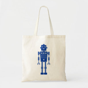 Robot 270620/011 - Navy Blue and White Tote Bag Tragetasche