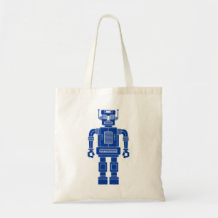 Robot 270620/04 - Navy Blue and White Tote Bag Tragetasche