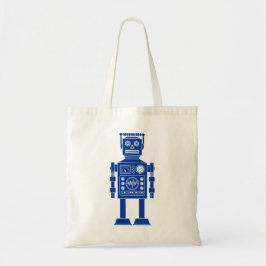Robot 270620/06 - Navy Blue and White Tote Bag Tragetasche
