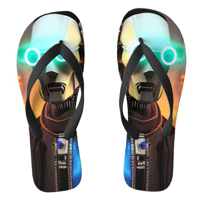 Robot-2-Breiten-Flip-Flops Flip Flops (Fußbett)