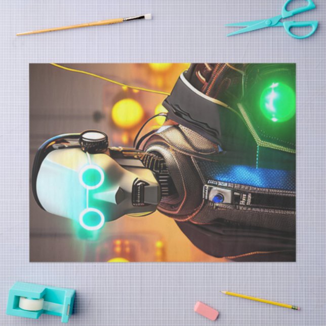 Robot-2-Gewebepapier Seidenpapier (Basteln)