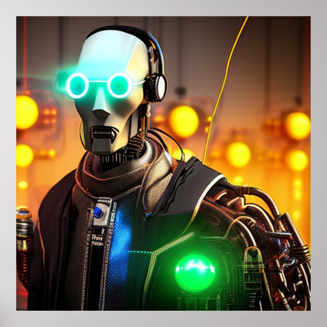 Robot 2 Mattes Poster (Vorne)