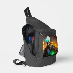 Robot-2-Sack-Rucksack Crossbody Bag
