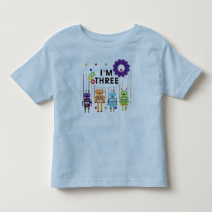 Robot 3. Geburtstag T Shirts und Geschenke