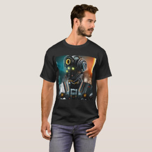 Robot 3 men Schwarzer T - Shirt