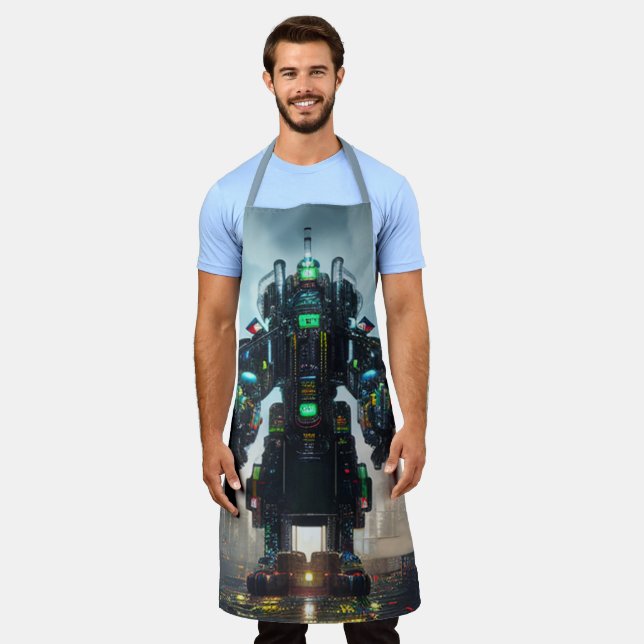 Robot 4 Koch Schürze (Getragen)