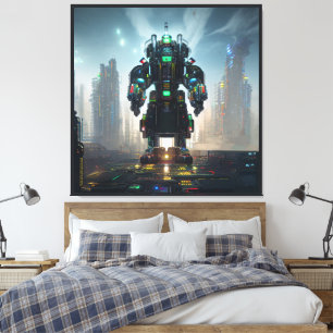 Robot 4 Leinwanddruck