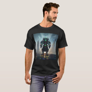 Robot 4 men Schwarzer T - Shirt