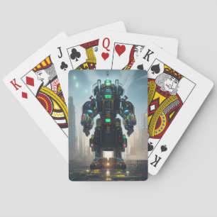Robot 4 Poker Spielkarten