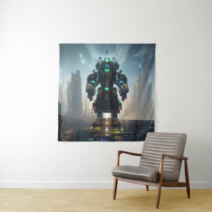 Robot 4 Wandteppich