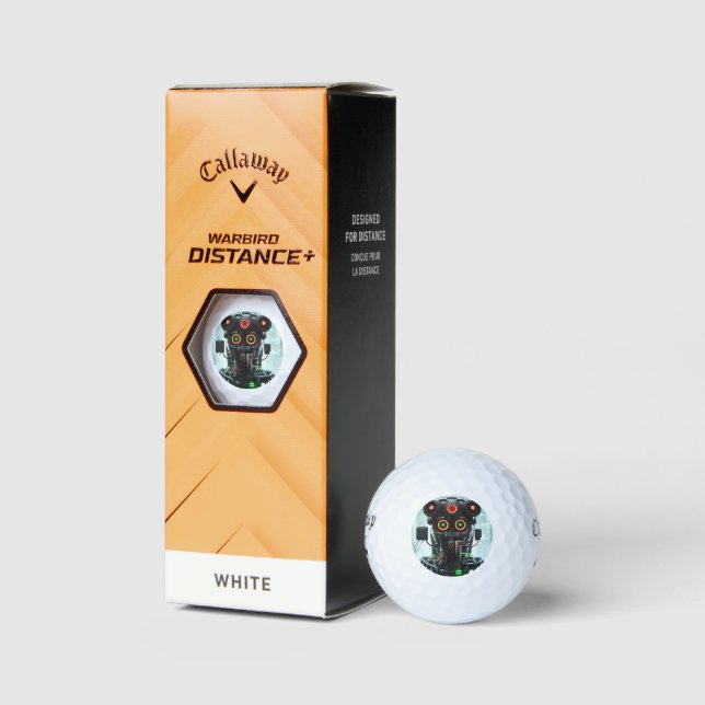 Robot 5 Callaway Warbird Golfbälle 3 pk (Verpackungen)