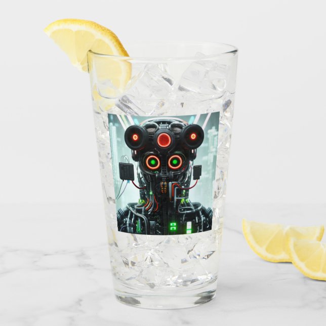 Robot-5-Glas-Tumbler Glas (Vorderseite Ice)