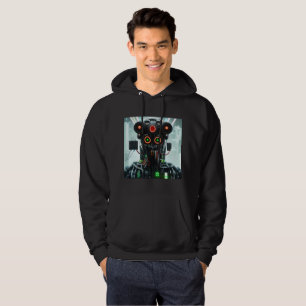 Robot 5 men Schwarz-Kapuzenpullover Hoodie