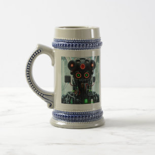 Robot 5 stein bierglas