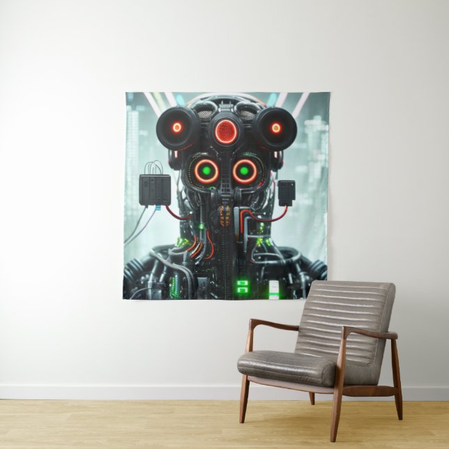 Robot 5 tapestry wandteppich (Beispiel)