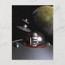 ROBOT - 7 Saucerpostkarte