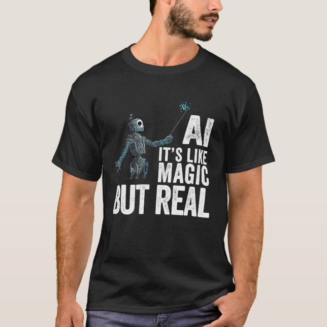 Robot AI für künstliche Intelligenz T-Shirt (Vorderseite)