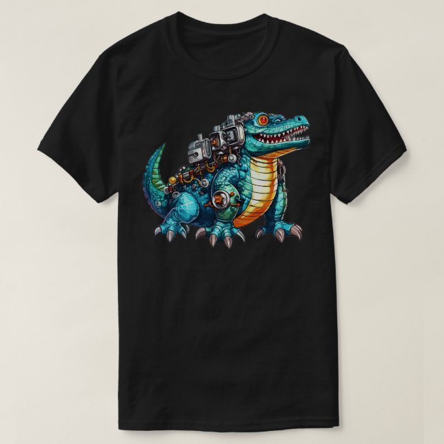 Robot Alligator TShirt (Design vorne)