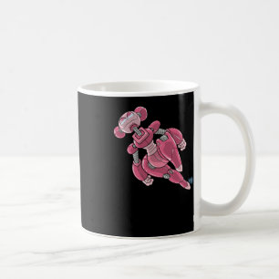 Robot Anime Mädchen Rosa Aufkleber Kaffeetasse