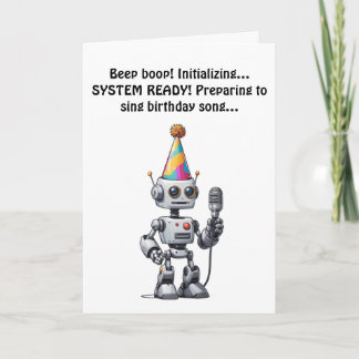 Robot Birthday Malfunction singen! Einladung