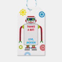 Robot Birthday Vielen Dank, dass Sie die Tags