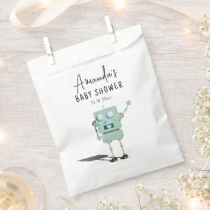 Robot boy Baby Shower Geschenktütchen