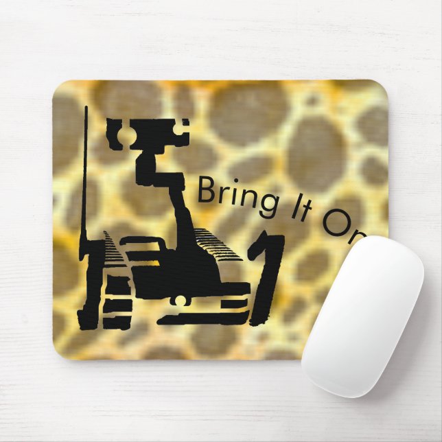 Robot 'Bring it On' Mousepad (Mit Mouse)