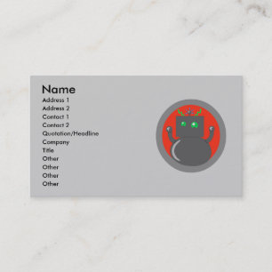 Robot Business Cards Visitenkarte