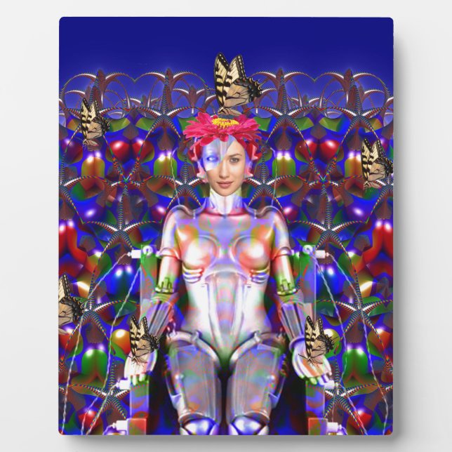 Robot Butterfly Fotoplatte (Vorderseite)