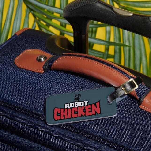 Robot Chicken Logo Gepäckanhänger (Vorderseite Insitu 3)