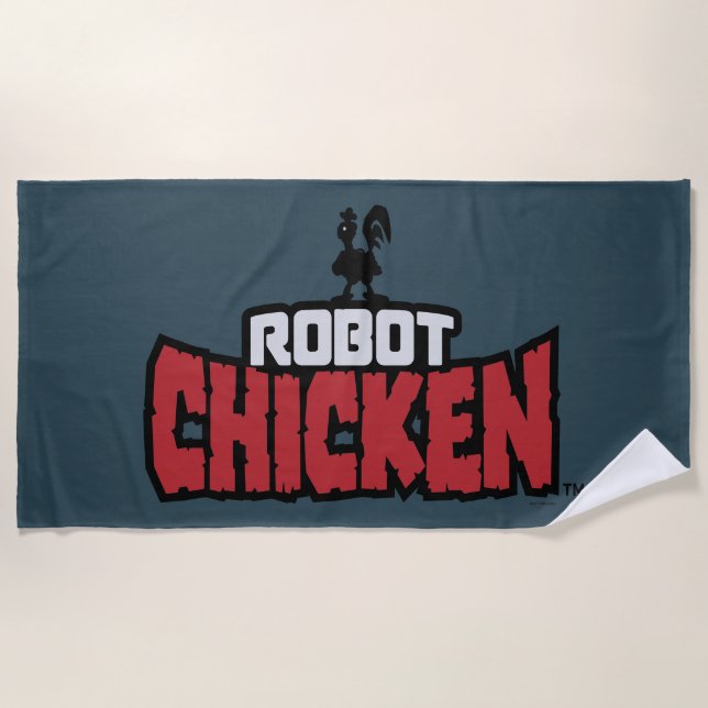Robot Chicken Logo Strandtuch (Vorderseite)